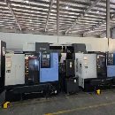 同款两台韩国原装斗山Lynx220LM车削复合，配8寸卡盘带.